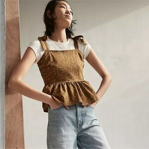 Madewell Floral Tie Top